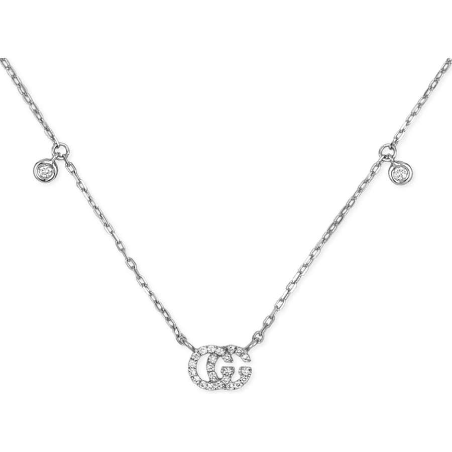 Gucci 18K White Gold Diamond Women's Pendant YBB47923100100U