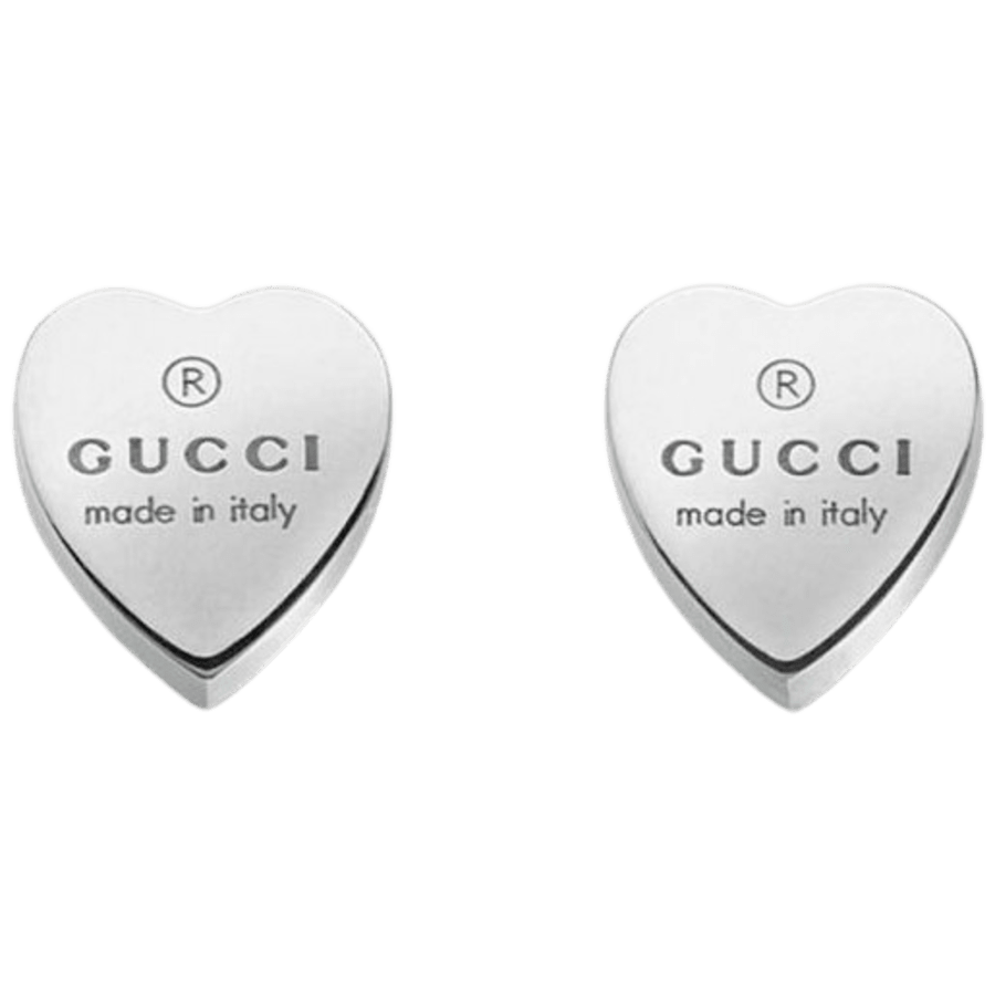 GUCCI★素敵!STERLING SILVER HEART STUD TRADEMARK LOGO PIERS ybd22399000100u_1623696582.jpg