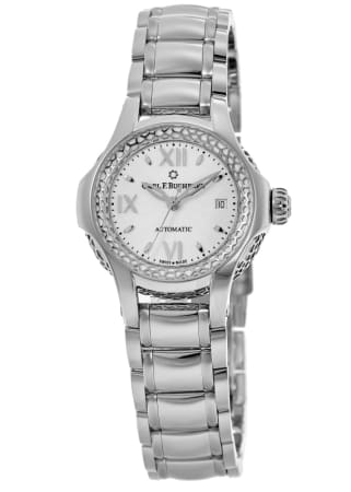 Carl F. Bucherer Pathos Queen Automatic 26mm White Dial Steel Women's Watch 00.10550.08.25.21