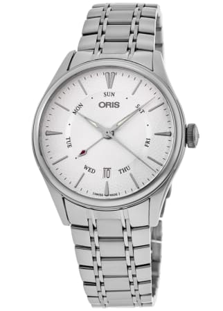 Oris Artelier Pointer Day Date Silver Dial Steel Men's Watch 01 755 7742 4051-07 8 21 88