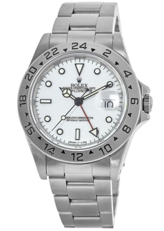 Rolex Explorer ll  White Dial Steel Men's Watch 16570-White-PO