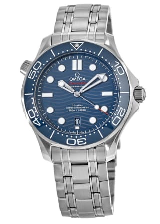 Omega Seamaster Diver 300M Blue Dial Steel Bracelet Men's Watch 210.30.42.20.03.001