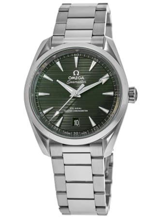 Omega Seamaster Aqua Terra 150m Automatic Chronometer Green Dial Steel Men's Watch 220.10.38.20.10.003