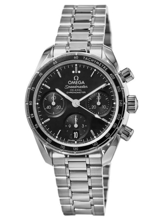 Omega Speedmaster Co-Axial Chronograph 38mm Black Dial Steel Unisex Watch 324.30.38.50.01.001