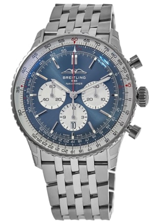 Breitling Navitimer B01 Chronograph 46 Blue Dial Steel Men's Watch AB0137211C1A1