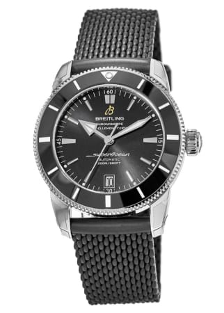 Breitling Superocean Heritage Automatic 42 Black Ceramic Bezel Rubber Strap Men's Watch AB2010121B1S1