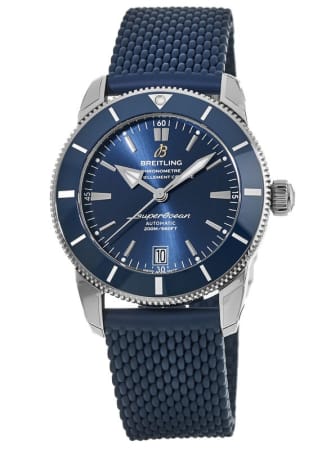 Breitling Superocean Heritage Automatic 42 Blue Dial Rubber Strap Men's Watch AB2010161C1S1