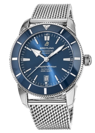 Breitling Superocean Heritage Automatic 46 Blue Ceramic Bezel Steel Bracelet Men's Watch AB2020161C1A1