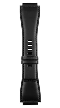 Bell & Ross   24mm Black Calfskin  Strap B-V-027