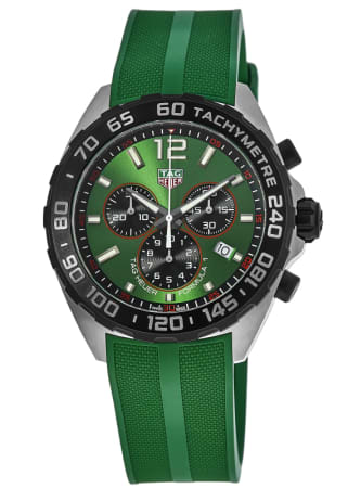 New Tag Heuer Formula 1 Quartz Chronograph Green Men's Watch