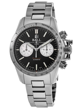 Ball Engineer Hydrocarbon Racer Chronograph Black Dial Steel Men's Watch CM2198C-S2CJ-BK