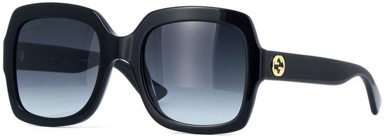 Gucci   Black & Grey Gradient Square 54mm Women's Sunglasses GG0036S-001