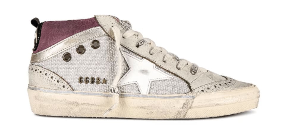 Golden Goose Mid Star White Star and Black Heel Tab Women's Sneakers GWF00123.F004730.82350-37