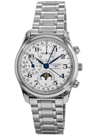 Longines Master Collection Moonphase 40mm Chronograph Steel Men's Watch L2.673.4.78.6