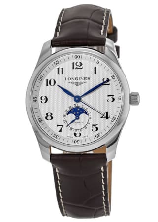 Longines Master Collection Automatic 40mm Silver Dial Brown Leather Strap Men's Watch L2.909.4.78.3