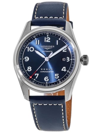 Longines Spirit  Blue Dial Leather Strap Men's Watch L3.811.4.93.0