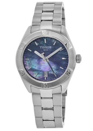 Tissot PR 100 Sport Chic Black Mother of Pearl Women's Watch T101.910.11.121.00-PO