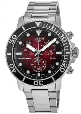 Tissot Seastar 1000 Chronograph Red Gradient Dial Steel Men's Watch T120.417.11.421.00