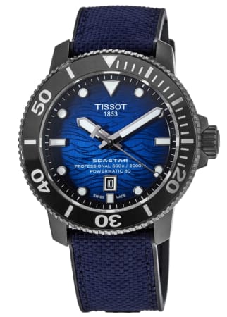 Tissot Seastar 2000 Professional Automatic Blue Dial Rubber Strap Men's Watch T120.607.37.041.00