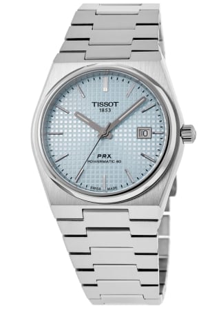 Tissot PRX Powermatic 80 Ice Blue Dial 35mm Steel Women's Watch T137.207.11.351.00