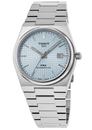 Tissot PRX Powermatic 80 Light Blue Dial Steel Men's Watch T137.407.11.351.00