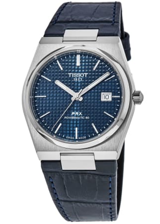 Tissot PRX Powermatic 80 Blue Dial Leather Strap Men's Watch T137.407.16.041.00