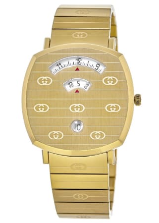 Gucci Grip  Yellow Gold Stainless Steel Unisex Watch YA157409