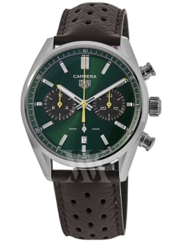 TAG Heuer タキメーター付き 緑色 ラバーベルト TAG Heuer タキメーター付き 緑色 ラバーベルト