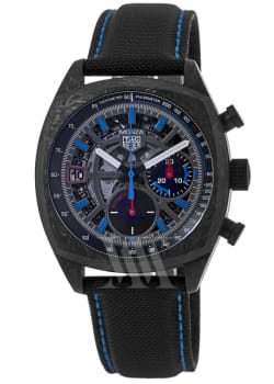 Tag Heuer Monza Flyback Chronometer Automatic Special Edition Grey Dial Black Fabric Strap Men's Watch CR5090.FN6001