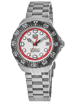 Tag Heuer Formula 1 Solargraph White Dial Stainless Steel Men's Watch WBY1111.BA0042