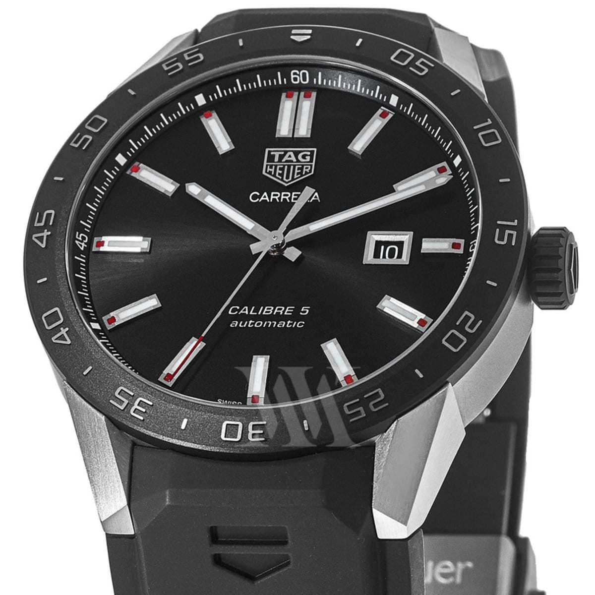 Tag Heuer Connected Modular 46 Black Dial Rubber Strap Men s Watch