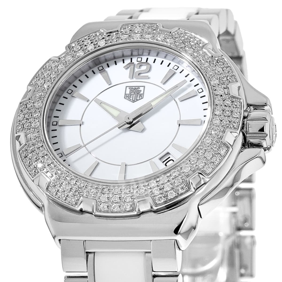 Tag Heuer Formula 1 Quartz Diamond White Ceramic Steel Women s