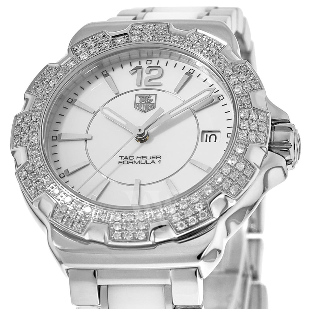 Tag Heuer Formula 1 Quartz Diamond White Ceramic & Steel Tag Heuer Formula 1 Quartz Diamond White Ceramic & Steel