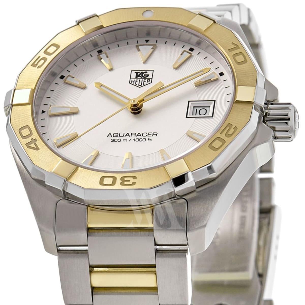 Tag Heuer Aquaracer Quartz 18k Yellow Gold & Steel Men's