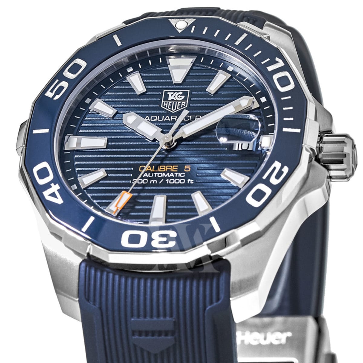 Tag Heuer Aquaracer Blue Dial Automatic Steel Mens Watch WAY211C Box Card