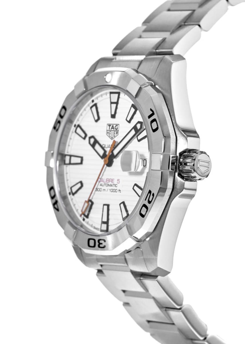 Tag Heuer Aquaracer Automatic White Dial Men's Watch WAY2013.BA0927  7612533126787 - Watches, Aquaracer - Jomashop