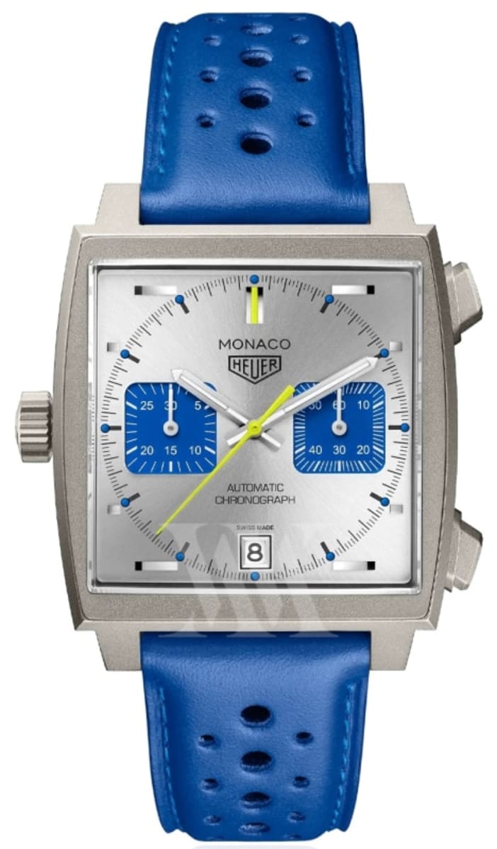 Tag heuer monaco leather strap store