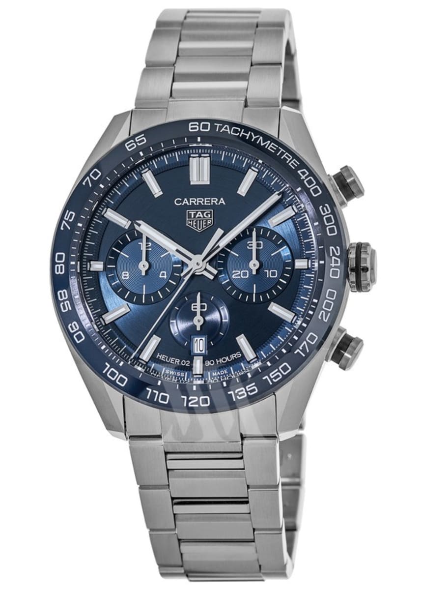 Tag Heuer Carrera Chronograph Automatic Blue Dial Steel Men's Watch  