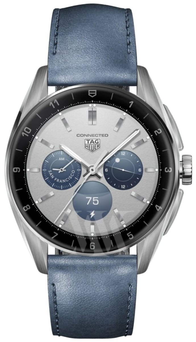 TAG Heuer Connected E4 42mm, Stainless Steel Case and Leather