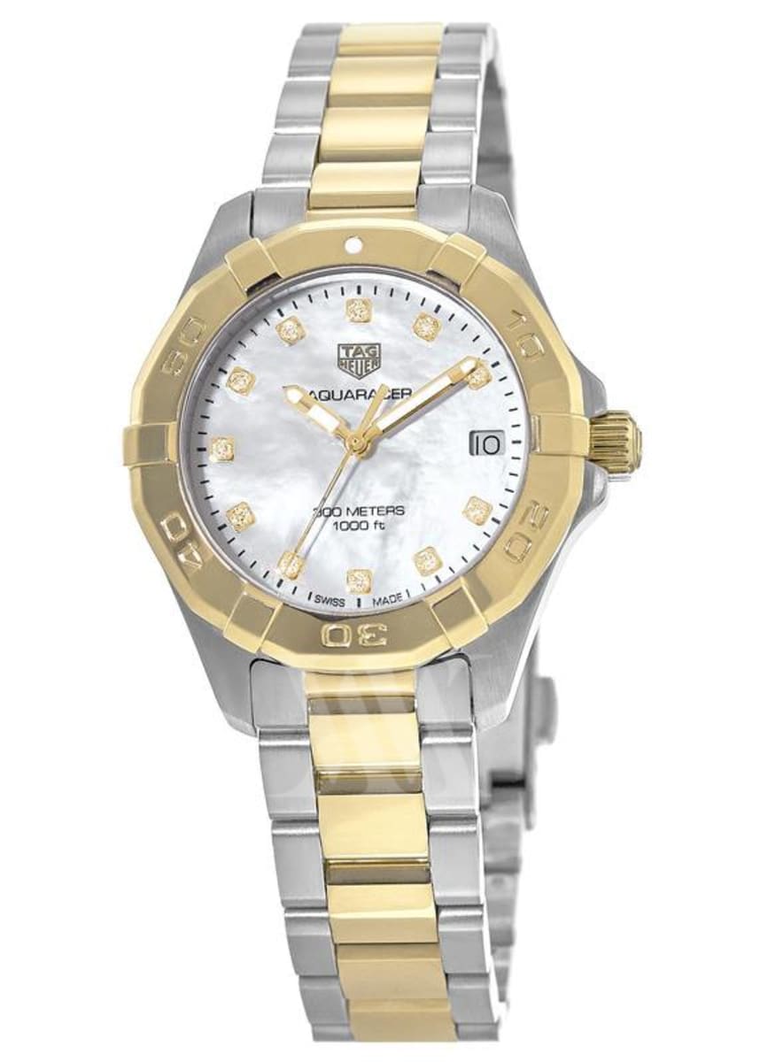 Tag Heuer Aquaracer Lady 300M 32MM Yellow Gold & Steel