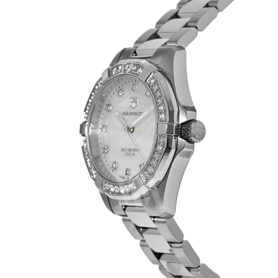 Tag Heuer Aquaracer Lady 300m 32mm Mother Of Pearl Diamond Womens Watch Wbd1315ba0740