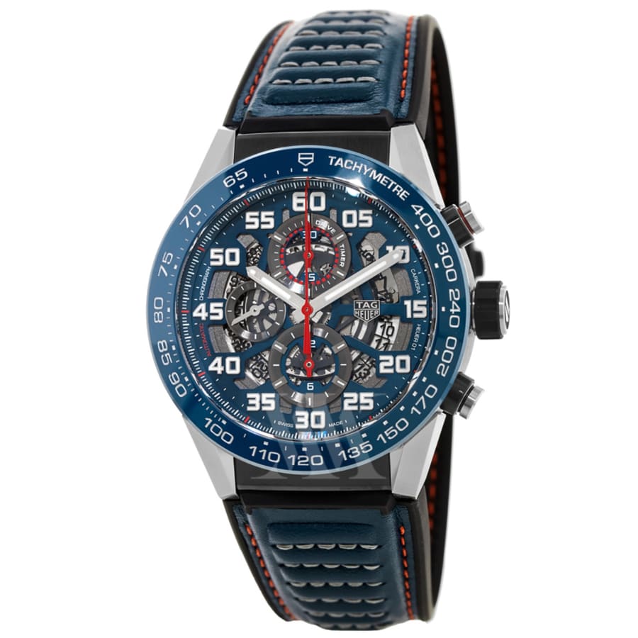 Tag Heuer Carrera Calibre Heuer 01 Red Bull Racing Special Edition Blue  Dial Men's Watch 