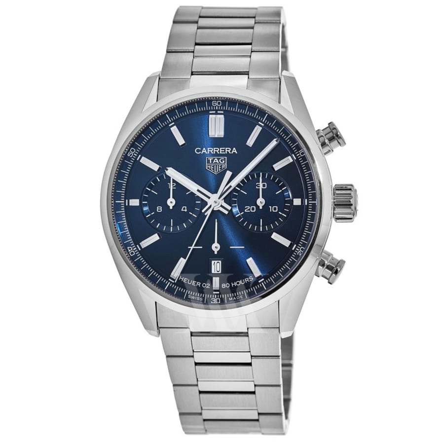 Tag Heuer Carrera Calibre Heuer 02 42mm Blue Dial Steel Men's Watch  