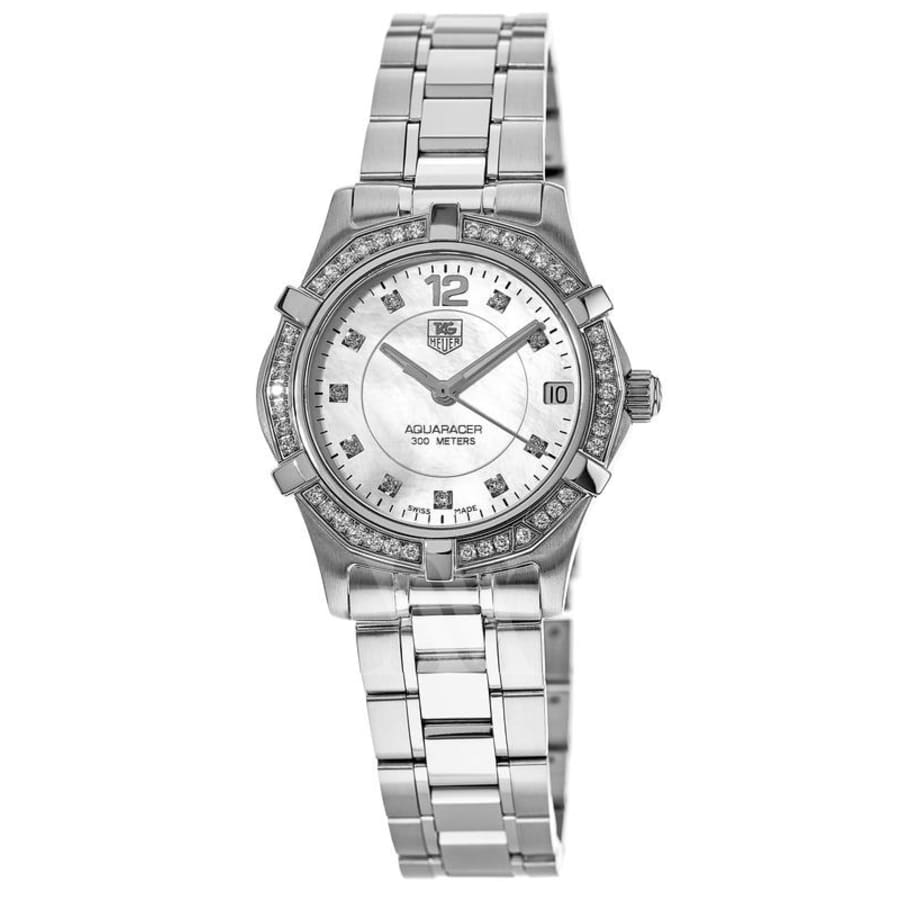 Tag Heuer Aquaracer Lady 300M 32MM Mother of Pearl Diamond Women s Watch WAF1313.BA0819