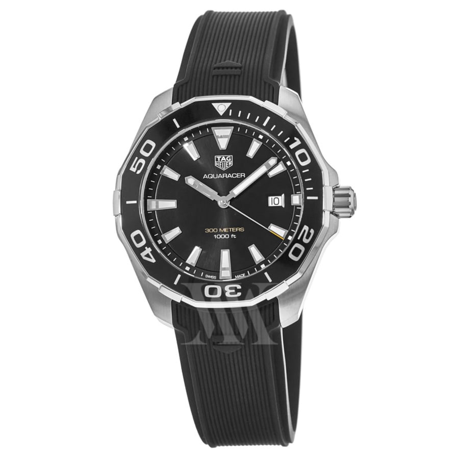 Tag Heuer Aquaracer 300M 43MM Black Dial Rubber Strap Men's Watch  WAY101A.FT6141