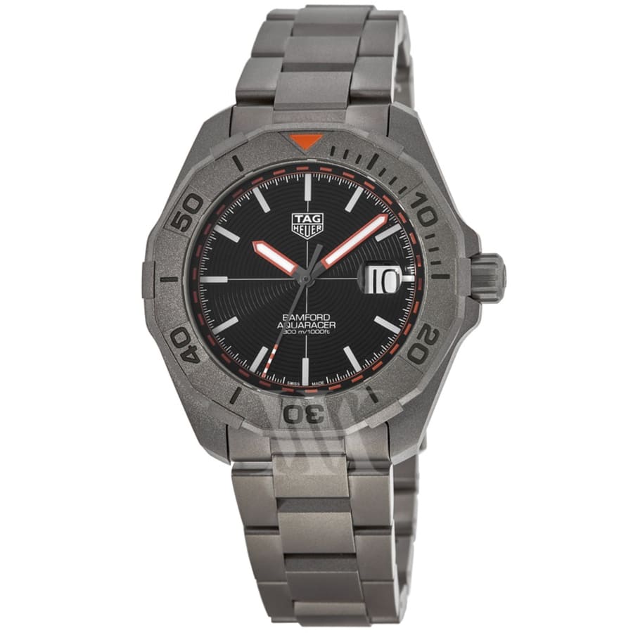 Tag Heuer Aquaracer Limited Edition X Bamford Black Dial Titanium Men's  Watch WAY208F.BF0638