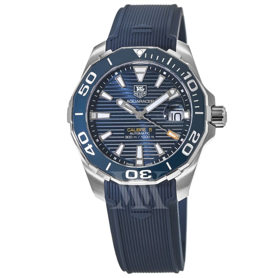 Tag Heuer Aquaracer Blue Dial Automatic Steel Mens Watch WAY211C Box Card