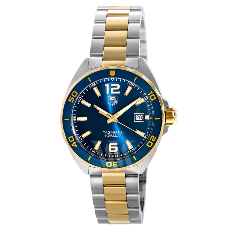 Tag Heuer Formula 1 Quartz Blue Dial Gold Plated Steel Bracelet