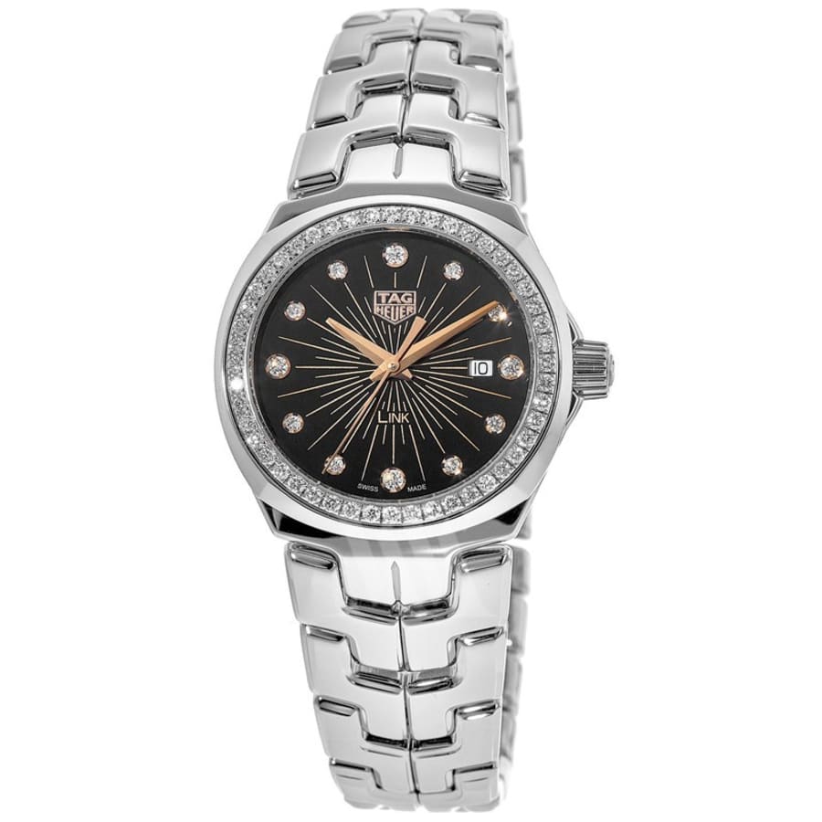 Tag Heuer Link Quartz 32mm Black Dial Diamond Bezel Tag Heuer Link Quartz 32mm Black Dial Diamond Bezel