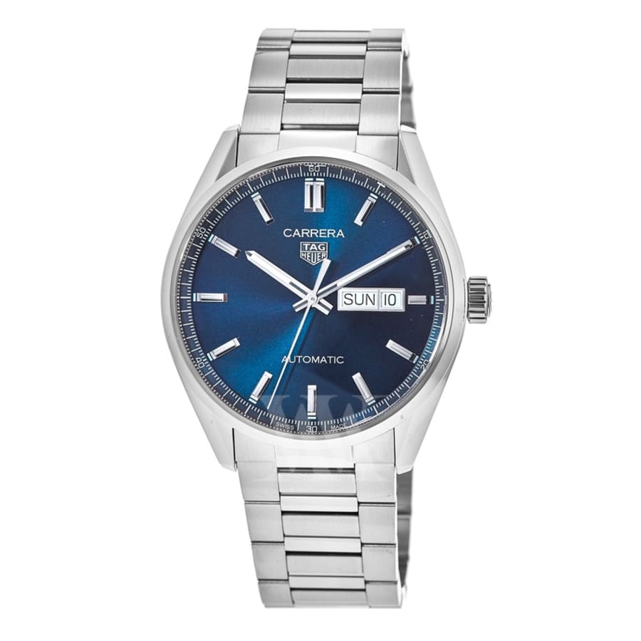 Tag Heuer Carrera Calibre 5 Day-Date Blue Dial Steel Men's Watch  WBN2012.BA0640